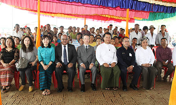 Foundation stone laid for Japan funded Myanmar low cost housing project