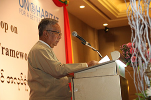 UN-Habitat and Myanmar Partners discuss priorities areas of action in the National Urban Policy Framework.