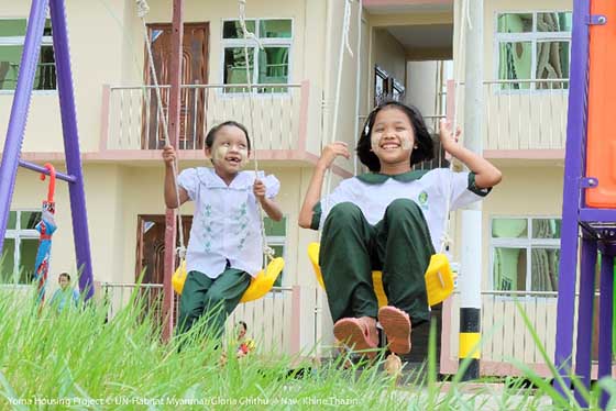 Former slum dwellers in Myanmar’s largest city enjoy new housing