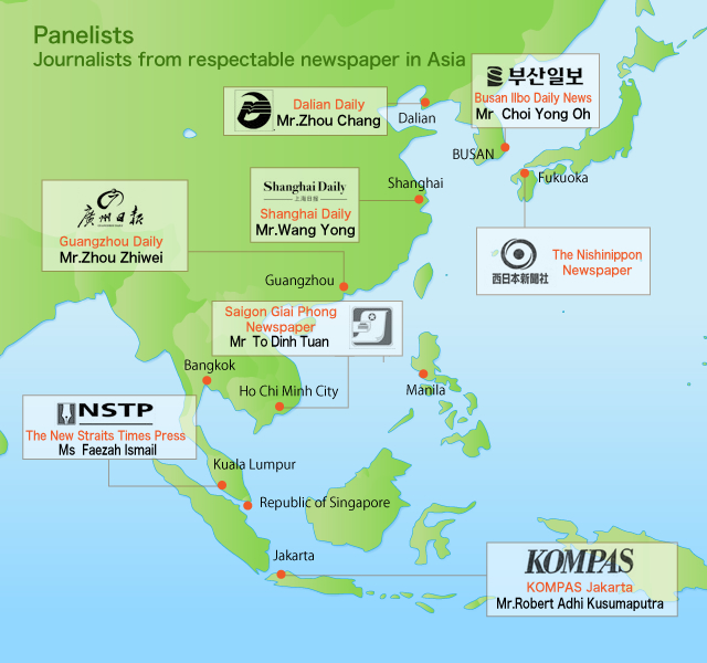 Journalists from respectable newspaper in Asia