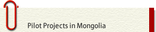 Pilot Projects in Mongolia