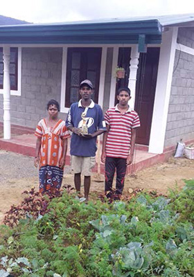Permanent Home for the Kalimuththu Family in Diyagama Estate, Nuwara Eliya 